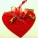 Ornament inima rosie si ursuleti
